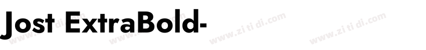 Jost ExtraBold字体转换